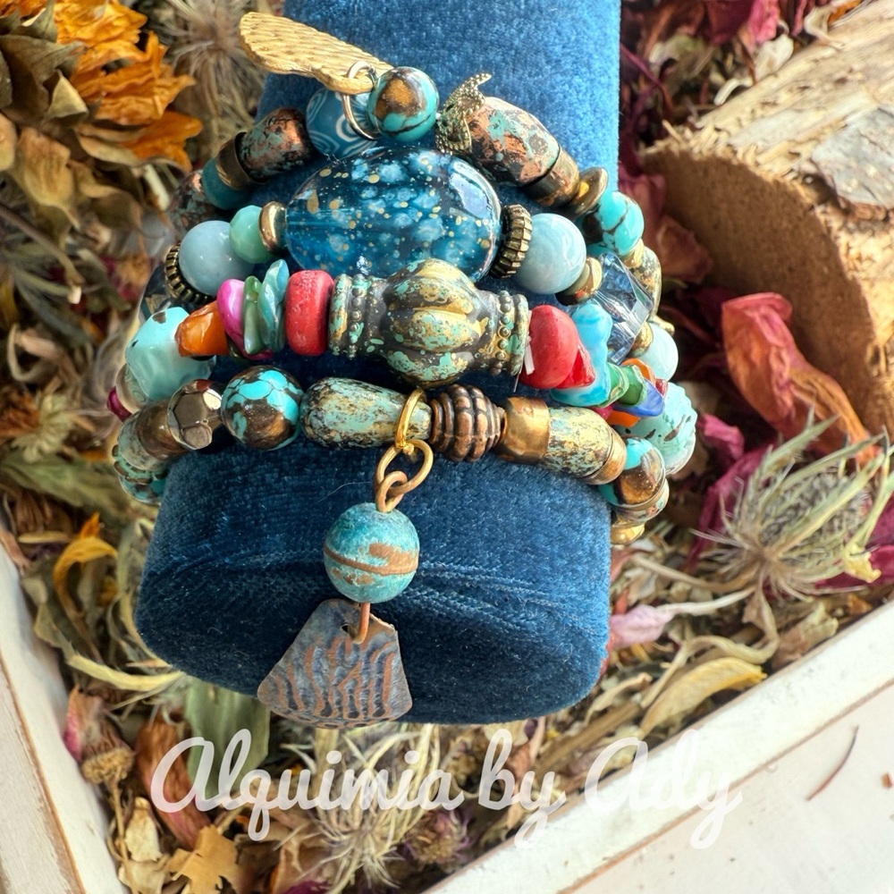Alquimia Multicolor Beaded Bracelet Set